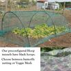 Hoop tunnel kit with Veggie Mesh or insect netting