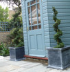 Grosvenor Square, Trough & Round Planters