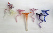 Glass Flowers - choose from straight or curley stems