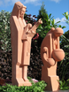 Nakoma & Nakomis Frank Lloyd Wright Sculptures in terracotta finish
