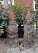Ziggy & Zoe Garden Gnomes shown in Relic Hi-tone