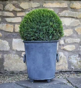 Classic Round Planter with Zinc finish
