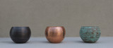 Sevda Copper Sphere Planter