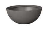 Flat bottom bowl in charcoal