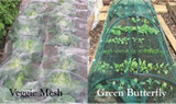 Hoop Tunnels with Comparison of Veggie Mesh or Butterfly Netting