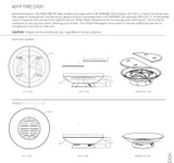 Diagram for Fire Dish with wood or gas configurations