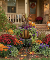 European Classic 16" Urn planted for fall