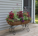 KC64 Large Cradle Planter planted on deck