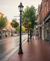22" Bellus Baskets in downtown street scene