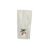 Embroidered Merry Kitchen Dish Towel