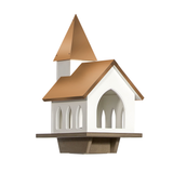 Chapel Bird Feeder back copper roof
