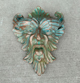 Greenman Plaque in Florentine finish