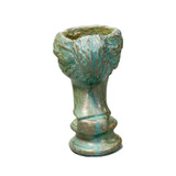 Grecian Head Planter in Florentine finish back