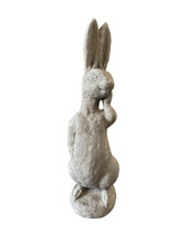 Silly Bunny Statue in Aged Stone finish