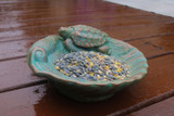 Turtle on Shell Birdfeeder florentine finish