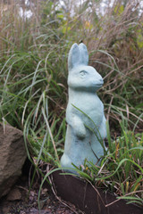 English Hare Up statue front
