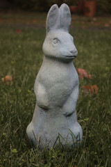 English Hare Up statue front