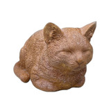 Cozy Kitty Statue in sandstone finish