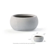Measurements for X large low bowl Pan planter