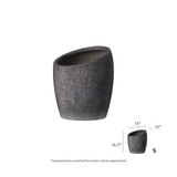 Detail diagram of Ares small fiberstone planter
