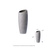 Detail diagram of Ares extra large tall fiberstone planter