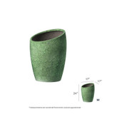 Detail diagram of Ares medium fiberstone planter