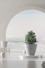 Terra Fiberstone Planter in White