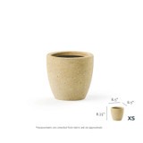 Details for Indra X Small fiberstone pot in creme