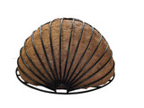 Bottom view of 30inch Wall Basket with Coco Liner