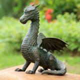 Winged Dragon statue in situ