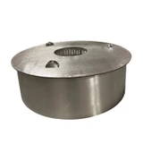Side view of stainless steel burner