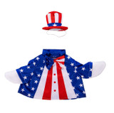 Front side of Patriotic Porch Goose Outfit