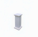 Cast Stone Armillary Pedestal in Limestone