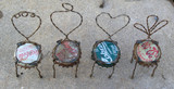 Miniature bottlecap chairs