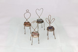 Miniature bottlecap chairs