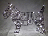 Lighted Scottie Dog Topiary