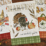 Harvest Turkey Printed Dishtowel