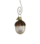 Miniature Acorn blown glass ornament