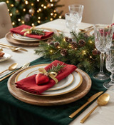 Mini Matte Heart Ornament used in table setting