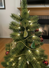 Candied Fruit (lime) ornament on tree