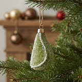 Candied fruit glass ornament with glass beads