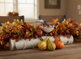 Wren ornament used in fall table display