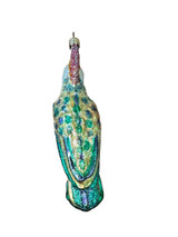 Back view of White Parrot Ornament