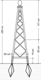 Malmaison Pillar - large rose pillar