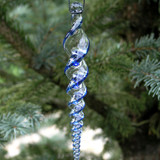 Blue Icicle Ornament