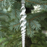 White Icicle Ornament