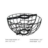 Line drawing for 25" Lamppost Hayrack