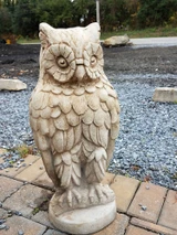 Owl Statue concrete in Sorrento finish