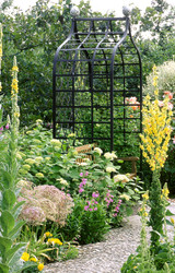 Enclosed Victorian Garden Arbor side view
