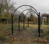 St Albans Steel Pergola by Classic Garden Elements